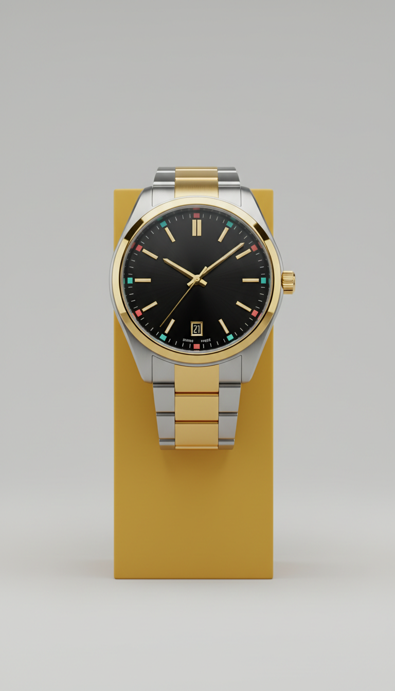 Limited-Edition Gold Accent Timepiece